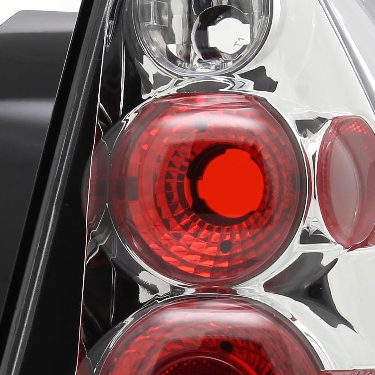 Spec-D Tuning Chrome Housing Clear Lens Tail Lights Compatible with 2004-2007 Chevy Malibu All Models Except Maxx, Left + Right Pair Assembly
