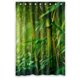 thumbnail image 1 of Cortina de ducha ABPHQTO de Bambú Verde elegante Impermeable 120x180 cm, 1 of 2