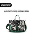 thumbnail image 3 of Cowhide Leather Hair On Laptop Bag Messenger Bag Unisex Briefcase Business Animal Print Cowhide Hair On Bag, Cowhide Bag - DSC-0573, 3 of 4