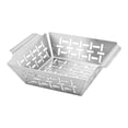 thumbnail image 3 of Colaxi Vegetables Grill Basket Stainless Steel Porous Design Rust Resistant Curved Handles Versatile for Family Gatherings Accessory Size S, 3 of 8