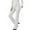 White, variant on CFLVAEK Bootcut Dress Pants for Women Dressy Casual High Rise Slacks Solid Elastic Waist Office Trousers Stretchy Full Length Business Pants