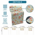 thumbnail image 6 of Spring Flowers Table Runner 72 Inches, Yellow Pink Floral Rustic Botanical Green Bed Runner Dresser Scarves Tabletop for Indoor Outdoor Parties/Ceremony/Banquet, 16" x 72", 6 of 9