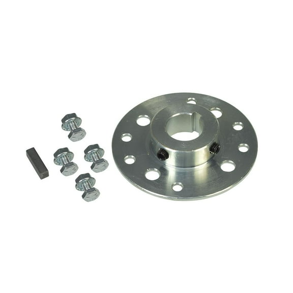 AlveyTech Sprocket Brake Hub with 1" Bore & 1/4" Keyway, Parts for 4-Wheeler Go-Karts & Dune Buggies
