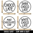thumbnail image 2 of Flavor Scent Labels Chocolate Dark White Mint Rubber Stamp Set for Scrapbooking Crafting Stamping - Mini 1/2 Inch, 2 of 7