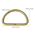 thumbnail image 2 of LOLIPPYY 20Pcs D Shape Metal Rings for DIY Crafts and Luggage Straps, 2 of 8