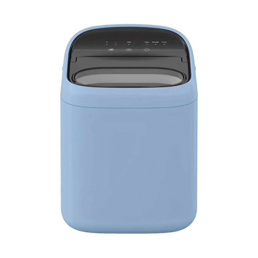 Countertop Ice Maker, Portable Mini Ice Maker W/ Basket & Shovel, Fast Ice Making, Bullet Ice Type, 33 lbs of Ice, Portable Ice Machine for Home, Kitchen, Office - Blue