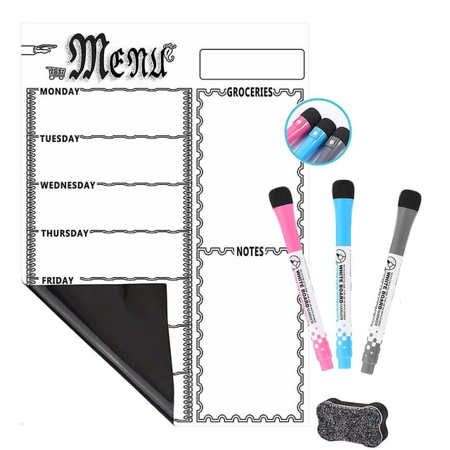 Calendario magnético para frigorífico borrado en seco-Calendario magnético WhiteBoard compatible con Refr brand modelStyleType