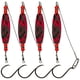 thumbnail image 3 of 4 Uds. Aparejos Flotantes para Bagre Bobbers Pesca Alta Flotabilidad () Rojo, 3 of 4
