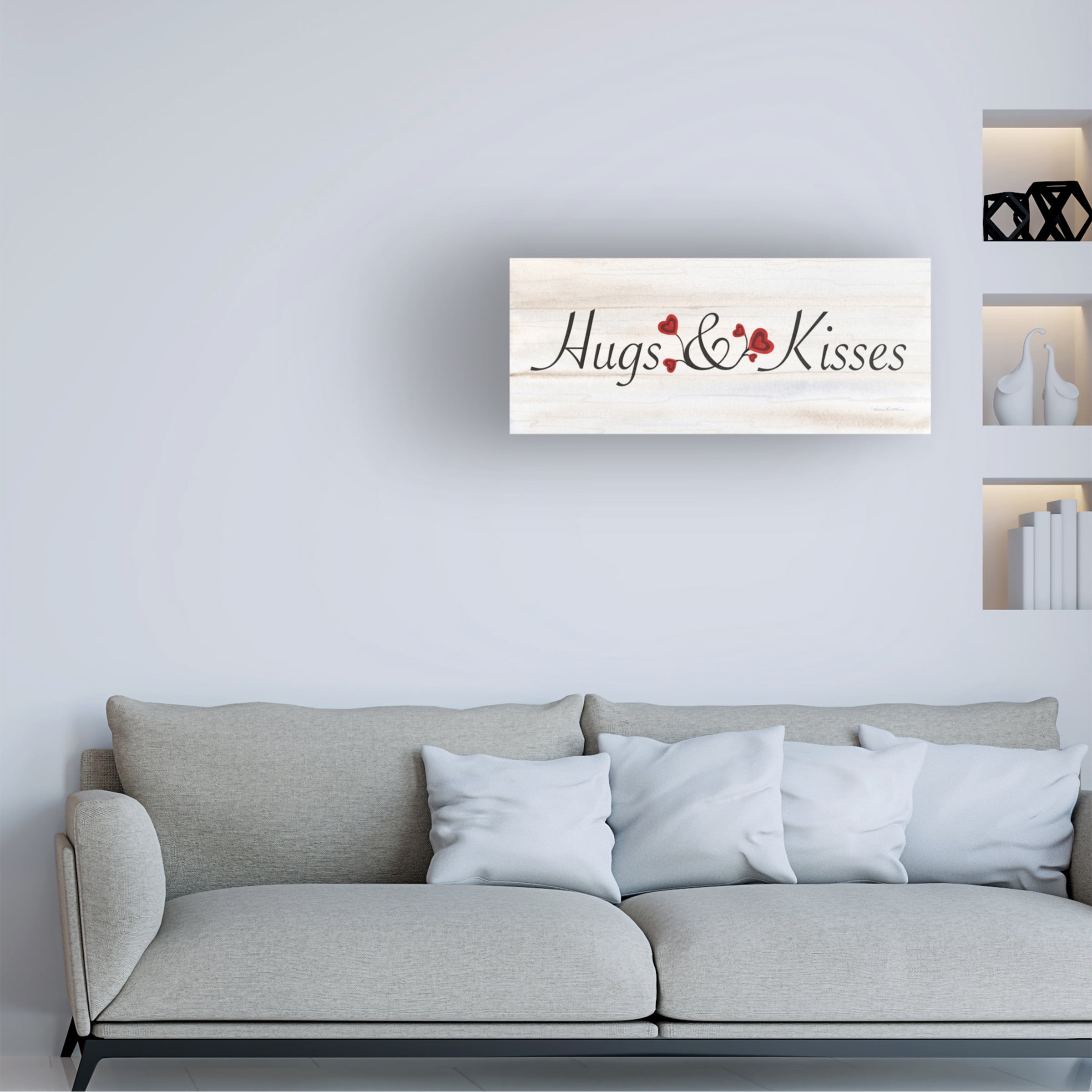 Trademark Fine Art 'Rustic Valentine Saying III' Canvas Art by Kathleen Parr McKenna