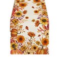 thumbnail image 2 of Fall Table Runner 13x72 Inch Home Party Decor, Maple Leaf Ghost Pumpkin Autumn Harvest Seasonal Table Runner for Farmhouse Indoor Home Party Halloween Decor, 2 of 6