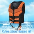 thumbnail image 2 of Tfken Life Vest And Jacket Size 5-8 Years 44.5/66 Lbs Orange Solid Color For Kids Unisex Flotation Adjustable Safety Strap Buoyancy Swimwear For Swimming Training Aid, 2 of 6