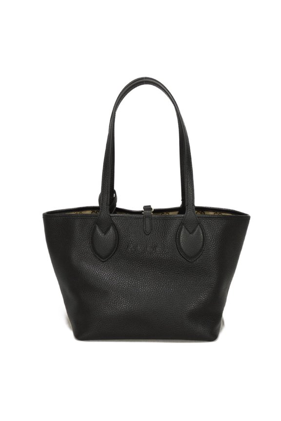 Pre-Owned Gucci Tortissima Small Reversible Tote Bag in Beige GG Canvas with Embossed Logo and...