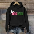 thumbnail image 4 of Oversized Hooded Sweatshirt for Women Letter Printed Crew Neck Hoodies Long Sleeve Lightweight Tunic Tops Fashion Clothes 2025, 4 of 6