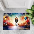 thumbnail image 4 of Hello 2025 Brittany Spaniel Celebrates Happy New Year Firework Balloon Doormat Brittany Dog Lover Gifts Idea Indoor Outdoor Welcome Mat - 02024, 4 of 5