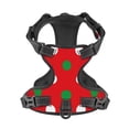 thumbnail image 4 of Lsque White and Green Polka Dot Dog Harness, No-Pull Pet Harness with 2 Leash Clips, Adjustable Soft Padded Dog Vest with Easy Control Handle for Large Dogs-Medium, 4 of 9