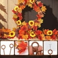 thumbnail image 4 of Fake Flower Bouquet Cabinet Decoration 2 Pack Fall Garland Maple 6.5Ft/Piece Hanging Vine Garland Artificial Autumn Garland Thanksgiving Decor For Home Wedding Fireplace Party Christmas, Halloween Hou, 4 of 8