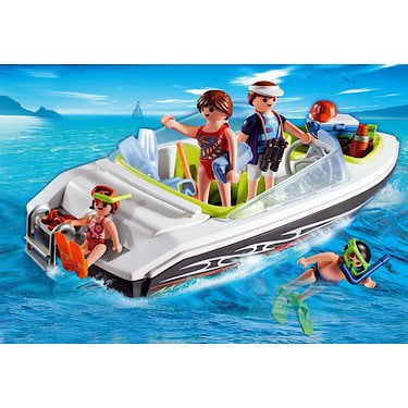 playmobil motor boat