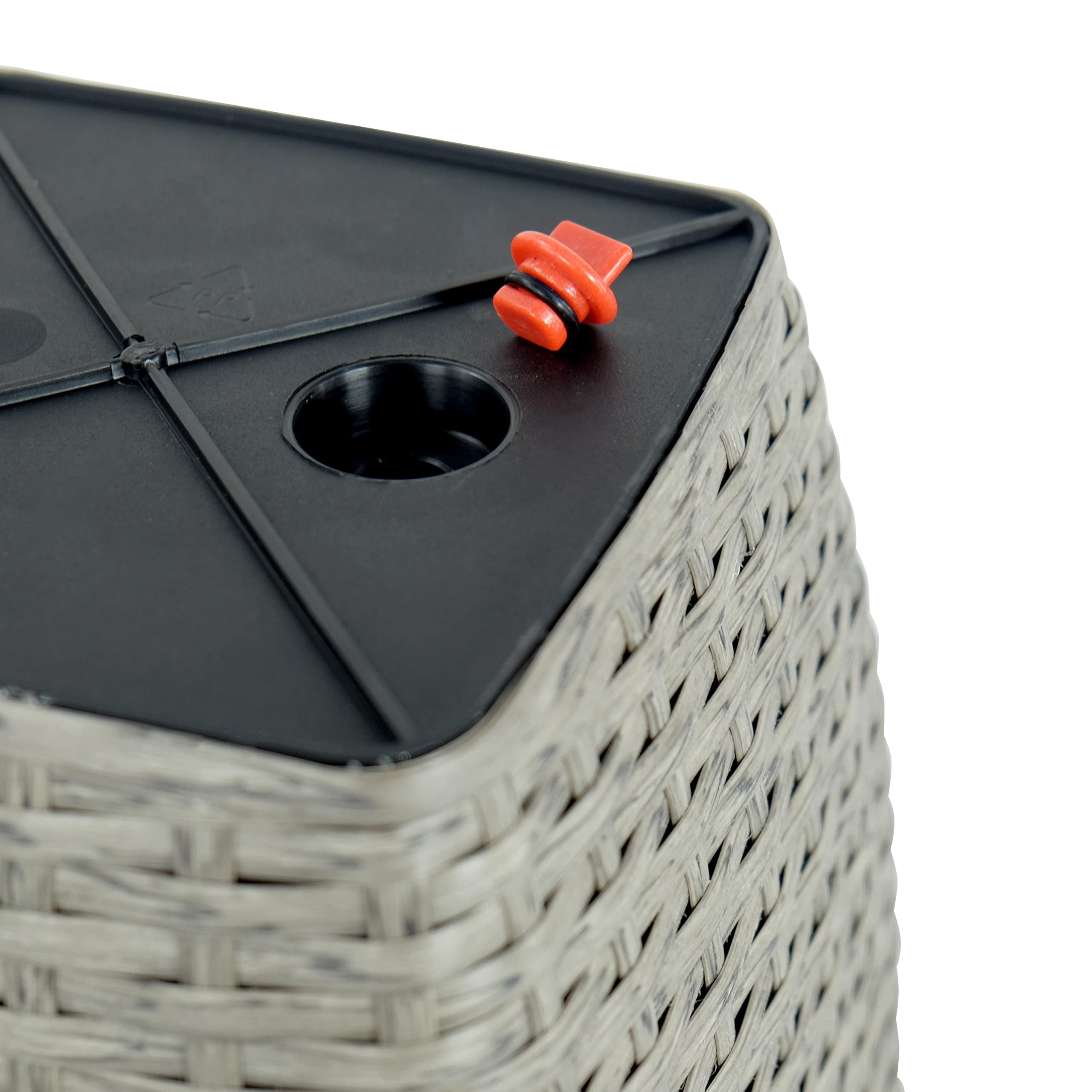 2 pack Self-watering Planter - Hand Woven Wicker