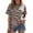 Brown, variant on Jane Wardrobe Women's Striped Short Sleeve Tee, Casual Loose Fit T-Shirt, S-XL