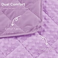 thumbnail image 3 of Teler Weighted Blanket for Kids（40 x 60，7lbs）Weighted Lap Blanket,Purple, 3 of 7