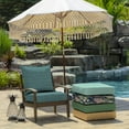 thumbnail image 3 of ARDEN Outdoor Deep Seat Cushion Set (4-Pack), 24 in x 24 in, Weather-Proof, Rain-Proof, Fade Resistant Patio Cushion for Chair, Sofa, and Couch Alana Tile, 3 of 9