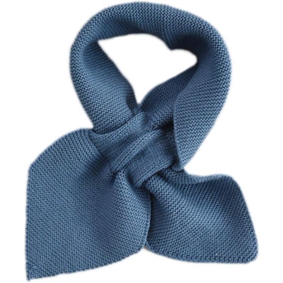 Women Knitted For Scarf Winter Warm Solid Color Loophole Neckerchie Scarves
