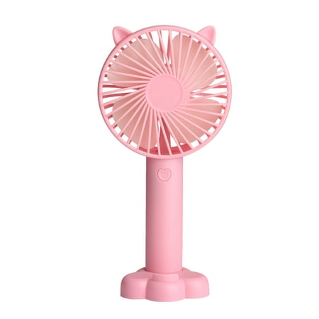 

Portable Fan 3-speed Adjustable USB Rechargeable Electric Fans 3 Gears Cooling ON OFF Switch Cute Air Cooler