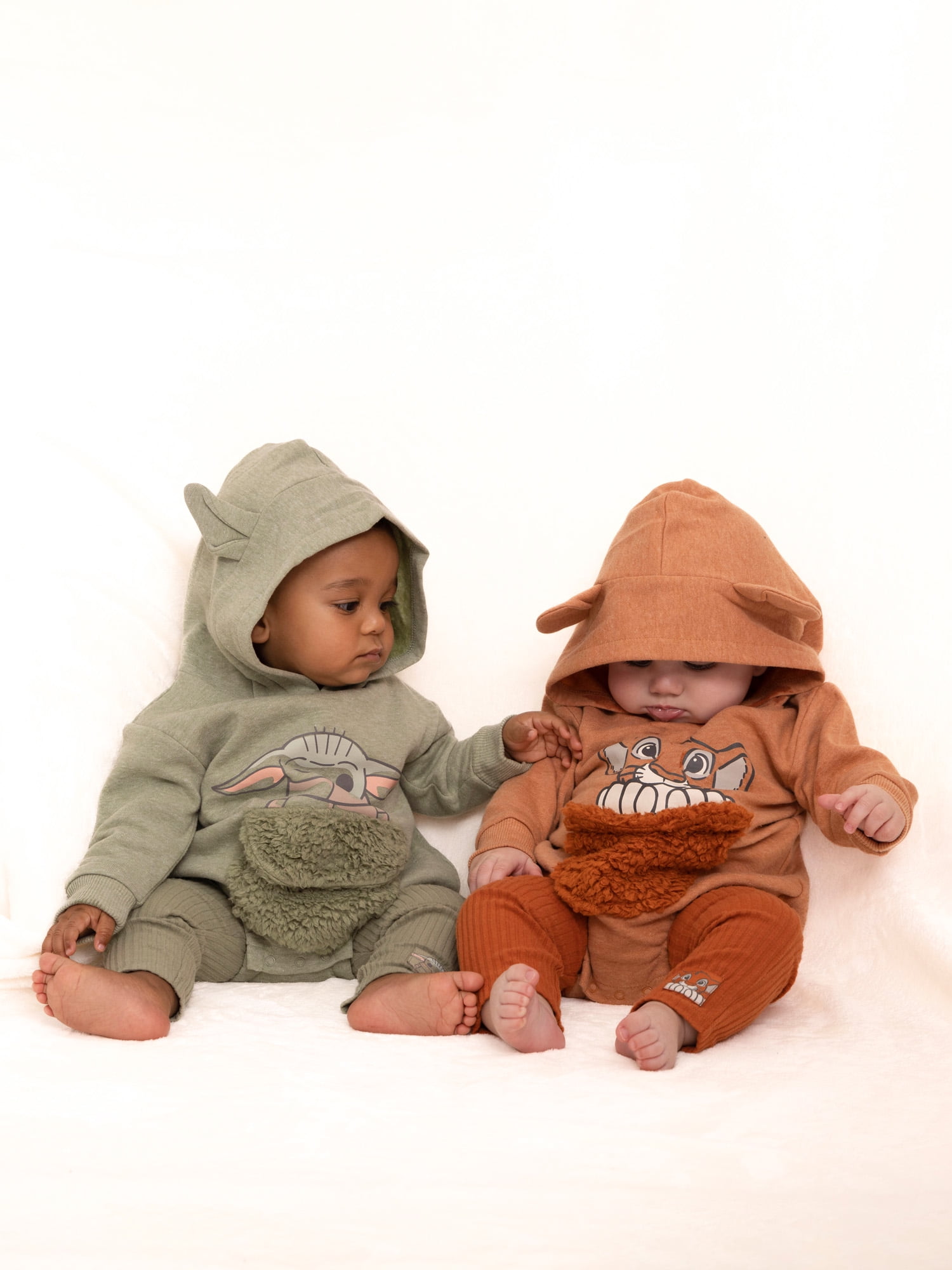 The Lion King Newborn Baby Boys Cosplay Simba Hooded Bodysuit and Pants, 2-Piece Outfit Set, Sizes 0/3 Months - 24 Months
