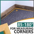 thumbnail image 4 of 2 In 1 Mitre Measuring Cutting Tool Precise Miter Saw Protractor 85-180°Bevels Cutting Tool Miter Gauge Woodworking Tool for Pipeline Installation Home Improvement Carpentry Work, 4 of 5