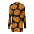 thumbnail image 6 of DDAPJ pyju Womens Halloween Clothing Clearance,Cardigans for Women Lightweight Halloween Pumpkin Print Fall Long Sleeve Open Front Cardigan Coat, 6 of 6