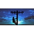 thumbnail image 2 of Lineman Blue Sky Photo License Plate, 2 of 2