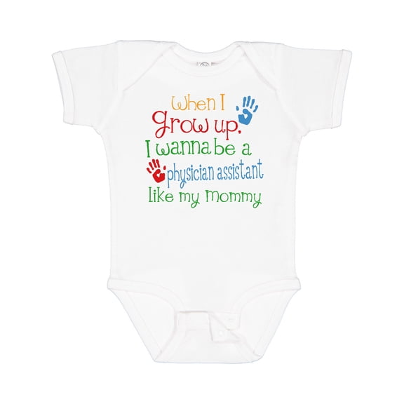 Inktastic Physician Assistant Like Mommy Boys or Girls Baby Bodysuit