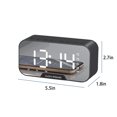 thumbnail image 3 of PPgejGEK Digital Clock with Bluetooth Speaker Alarm Clock with Alarms Mirror LED Display Bluetooth V5.0 TFCard & AUX Cable up to 45% off, 3 of 6