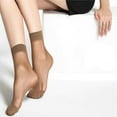 thumbnail image 3 of 10 Pairs Women Nylon Elastic Short Ankle Sheer Stockings Silk Short Socks, 3 of 3