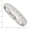 thumbnail image 2 of 925 Sterling Silver 10mm Bangle Bracelet Flexible, 2 of 6