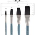 thumbnail image 3 of Mimik Professional Watercolor Brushes - Flat 1/2" - Synthetic Squirrel Hair - Natural Bristle Artist Brushes for Watercolors, Gouache & Acrylics - Imitates Natural Squirrel and Sable Hair, 3 of 7