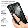 thumbnail image 3 of Compatible for Motorola Moto g POWER 5G (2024) Phone Case with Tempered Glass Screen Protector, Nagebee Full-Body Protective [Military-Grade] Magnetic Car Mount Ring Holder Durable Cover (Black), 3 of 6
