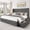 Black, variant on Breltam Queen Size Bed Frame with 4 Storage Drawers, Wingback Tufted Headboard, LED Lights, Black Velvet Upholstered Platform Bed, No Box Spring Needed