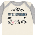 thumbnail image 4 of Inktastic My Godmother Loves Me Godchild Boys or Girls Long Sleeve Baby Bodysuit, 4 of 5