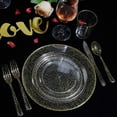 thumbnail image 4 of 175 Pieces Gold Glitter Plastic Plates with Silverware and Cups, Includes: 25 Dinner Plates 10.25”, 25 Dessert Plates 7.5”, 50 Forks, 25 Knives,25 Spoons and 25 Cups for Party, 4 of 11