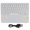White, variant on Yajisi Wireless Bluetooth Keyboard Touch MultiFunction External Computer Accessories Square Cap 10 inches / 25.4 cm Black Finish For PC Mac Tablet Workspace Setup[cite: 1]