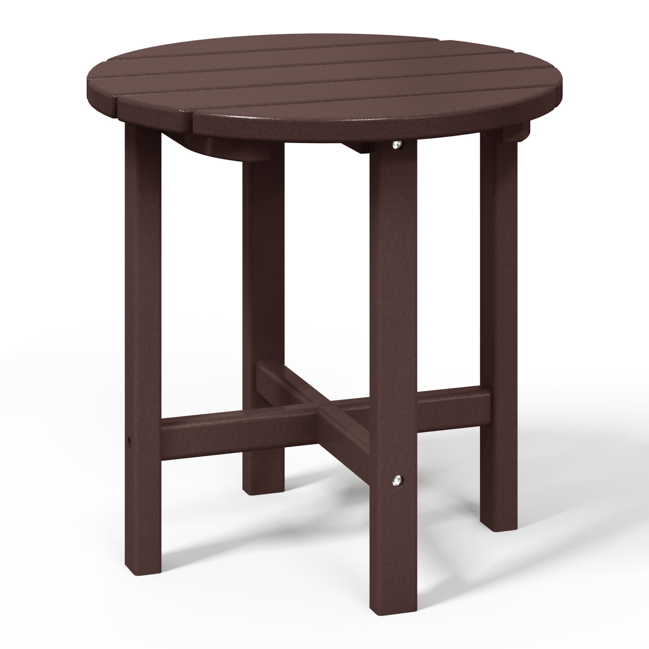 WestinTrends Dylan 12 Piece Outdoor Adirondack Chair With Ottoman And Side Table, Dark Brown