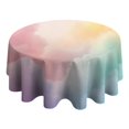 thumbnail image 4 of Dreamy Pastel Sky Round Tablecloth 60"x60",Wrinkle Wipeable Table Cloth for Kitchen Dining Room Picnic Patio Party, 4 of 6