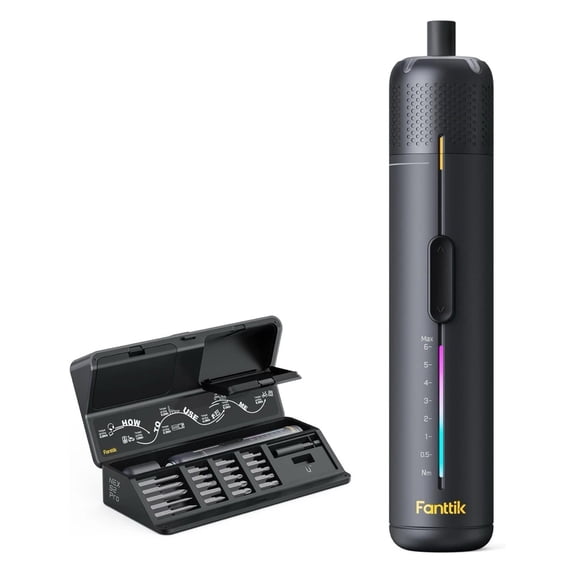 Fanttik S2 Pro 3.7V Electric Screwdriver, Cordless Screwdriver Set, 7 Torque Set