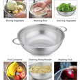 thumbnail image 6 of YUOFD Stainless Steel Colander Set of 3(1-3-5quart), Mesh Colanders & Food Strainer, Metal Strainers and Colanders With Handles For Kitchen/Draining Pasta/Rinsing Vegetables Fruits, 6 of 8