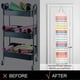 thumbnail image 4 of Vinyl Roll H - 24 Rolls Vinyl Stora Izer With 10 Pockets, Hanging Craft Vinyl Roll Keeper For Craft , Adjable Vinyl Stora Bag Fo, 4 of 5