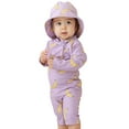 thumbnail image 3 of Hessimy Baby Boys’ Sun and Swimsuit – One-Piece Swimsuit, Baby and Toddler Full Coverage Swim(Purple,2), 3 of 9
