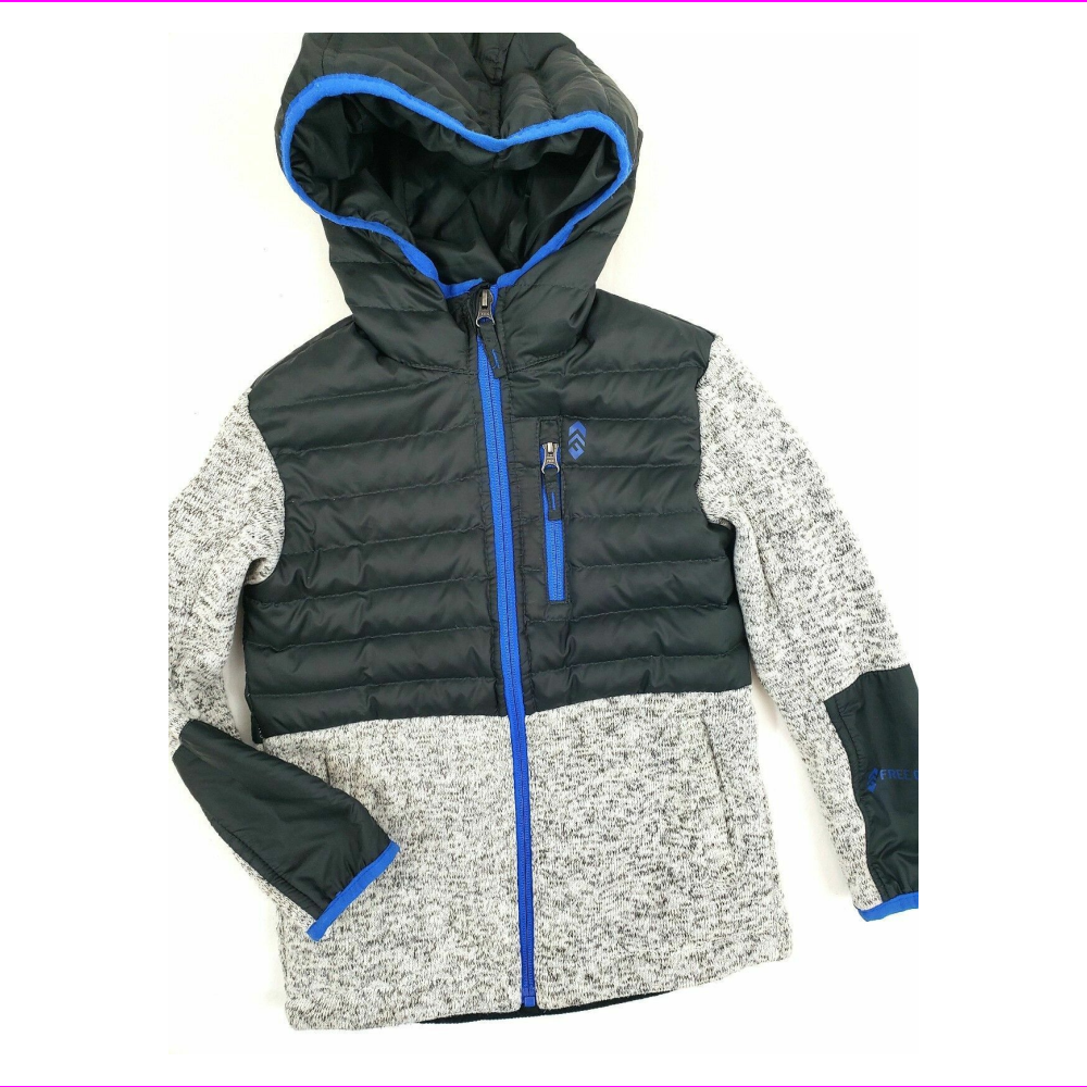 Free Country Free Country Boys Hybrid Jacket XS5/6/Pumice Heather