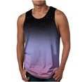 thumbnail image 3 of Nnhblu Tank Tops Men Graphic Round Neck Sleeveless Gym Shirts for Men Loose Fit Purple XXXXL, 3 of 5