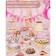 thumbnail image 2 of 100PCS Pink and Rose Gold Party Supplies Dots Tableware Set Serves 25, Rose Gold Dots Pink Paper Plates with Napkins and Plastic Forks for Birthday Wedding Christmas Cocktail Party Baby Shower, 2 of 7